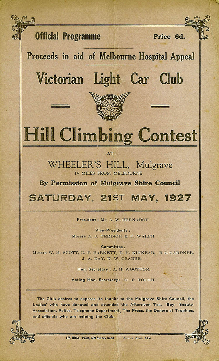 Bob Watson Rally :: Light Car Club of Australia